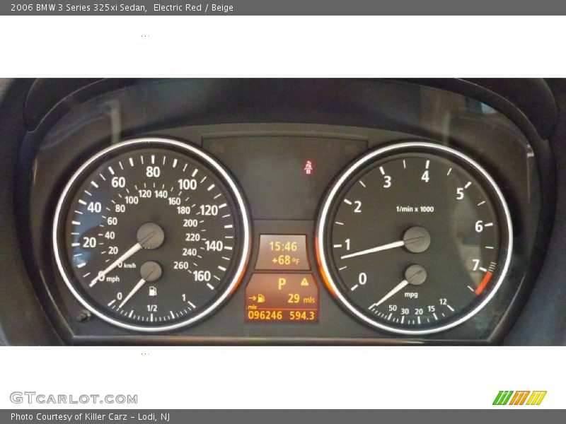 Electric Red / Beige 2006 BMW 3 Series 325xi Sedan