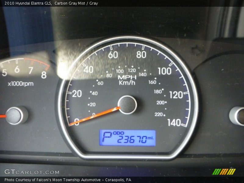 Carbon Gray Mist / Gray 2010 Hyundai Elantra GLS