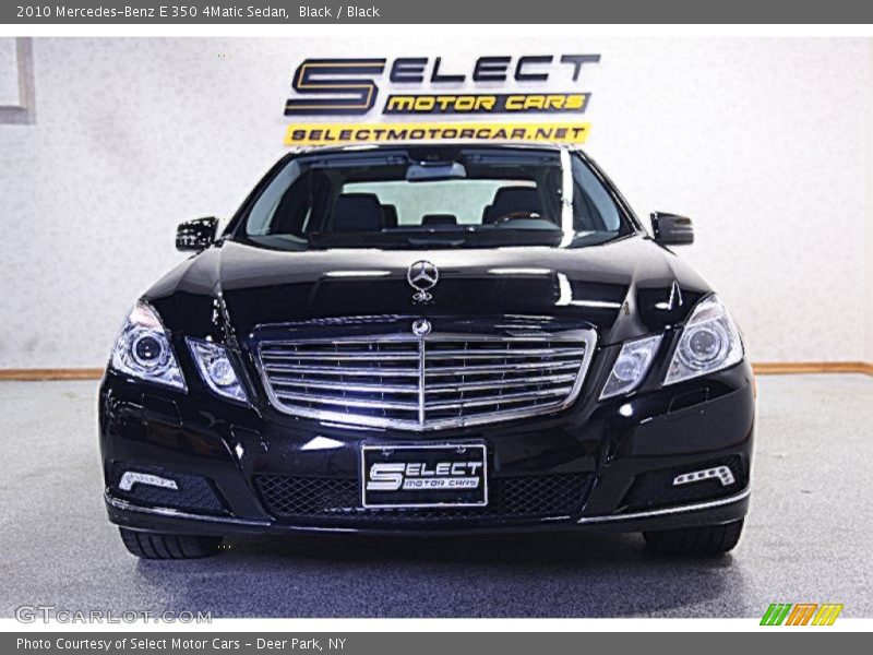 Black / Black 2010 Mercedes-Benz E 350 4Matic Sedan