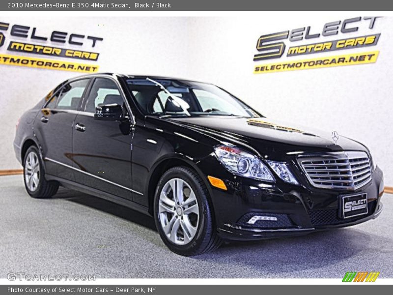 Black / Black 2010 Mercedes-Benz E 350 4Matic Sedan