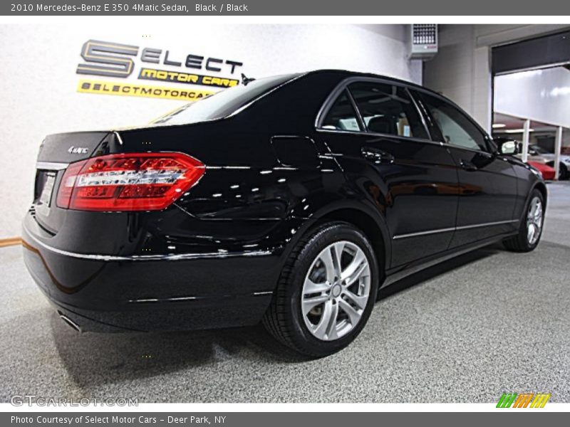 Black / Black 2010 Mercedes-Benz E 350 4Matic Sedan