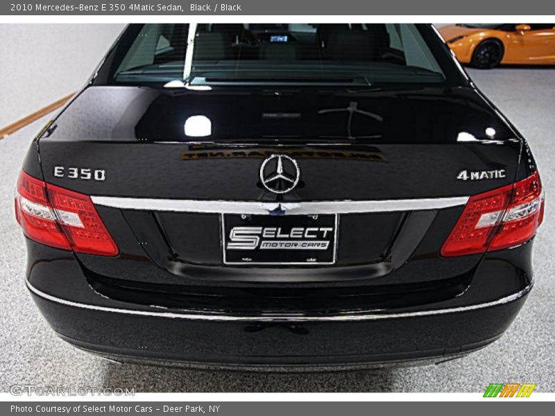 Black / Black 2010 Mercedes-Benz E 350 4Matic Sedan