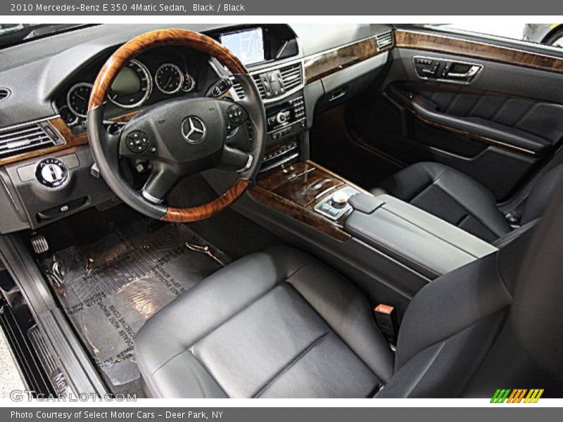 Black / Black 2010 Mercedes-Benz E 350 4Matic Sedan