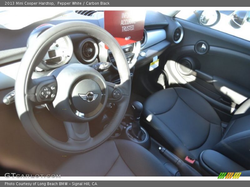 Pepper White / Carbon Black 2013 Mini Cooper Hardtop