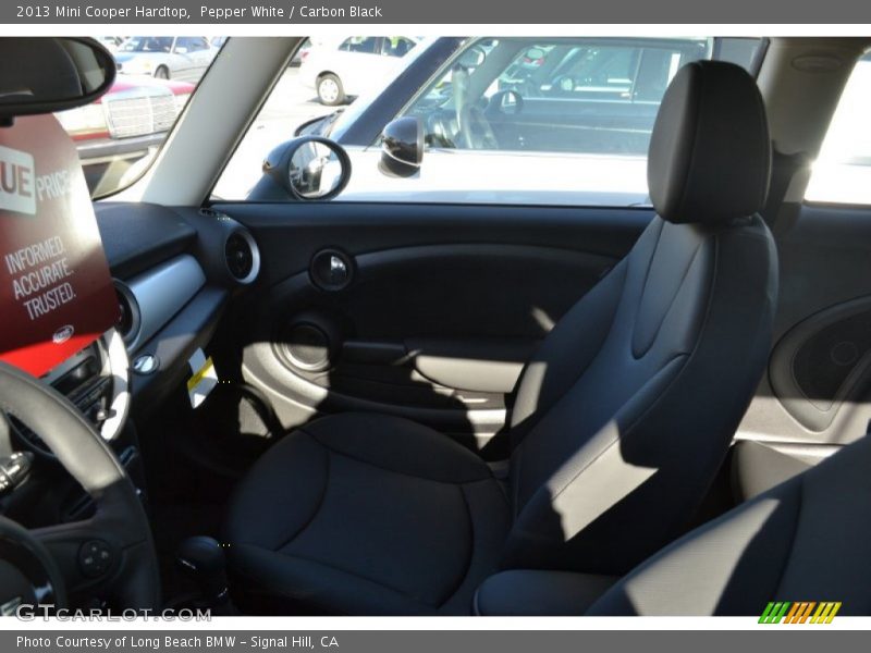 Pepper White / Carbon Black 2013 Mini Cooper Hardtop