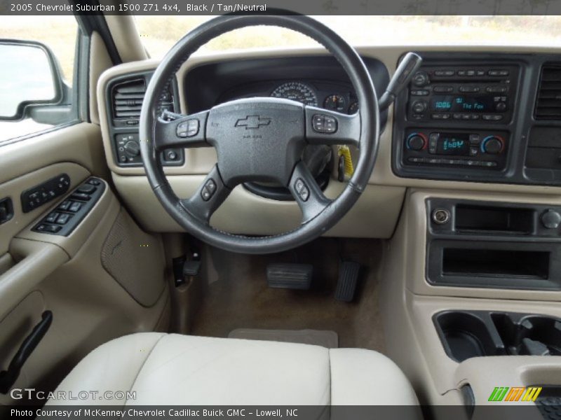 Black / Tan/Neutral 2005 Chevrolet Suburban 1500 Z71 4x4