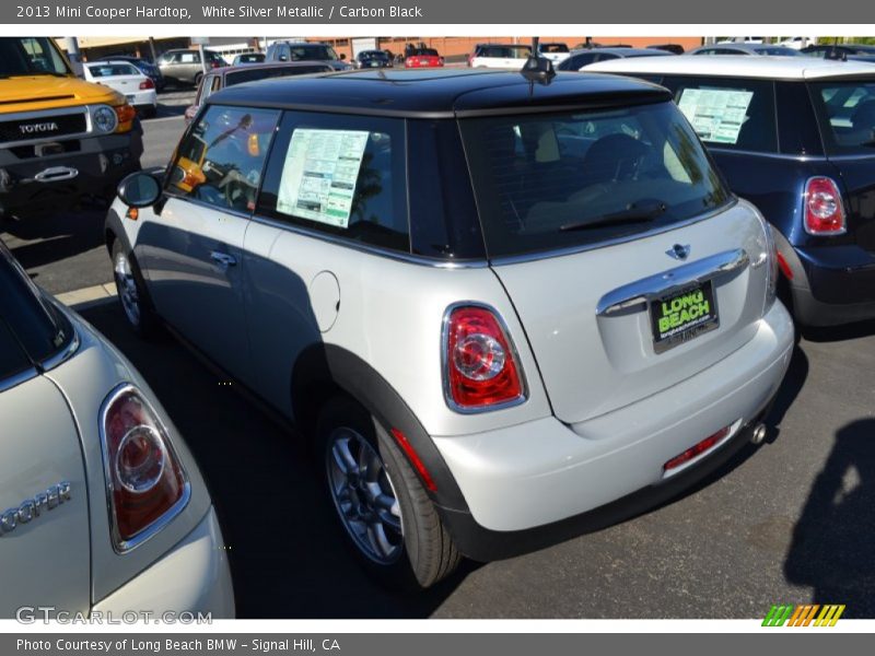 White Silver Metallic / Carbon Black 2013 Mini Cooper Hardtop