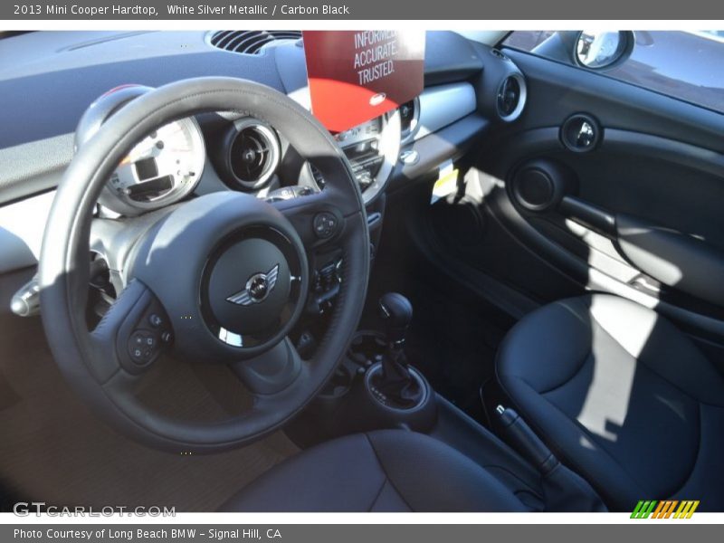 White Silver Metallic / Carbon Black 2013 Mini Cooper Hardtop