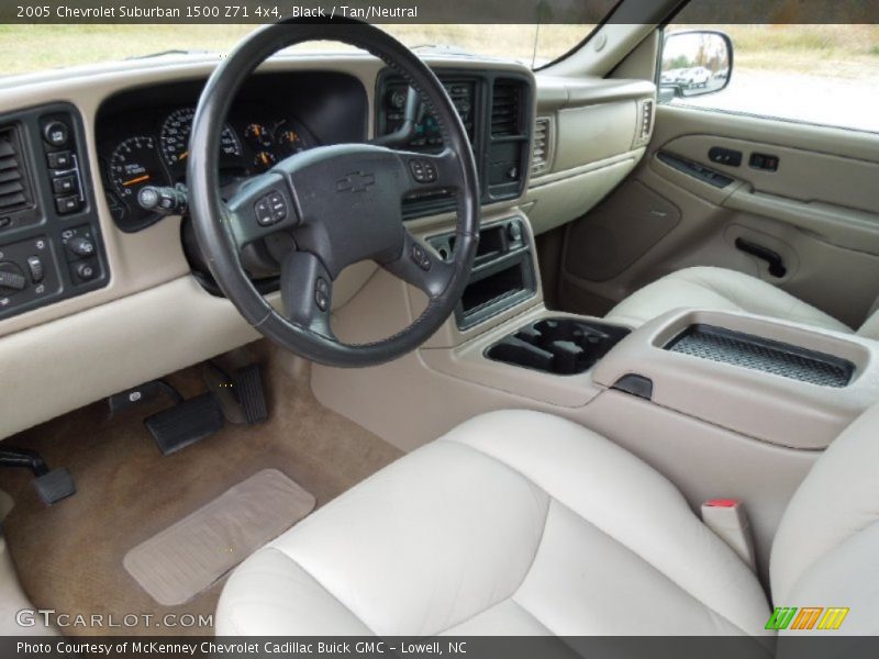 Black / Tan/Neutral 2005 Chevrolet Suburban 1500 Z71 4x4