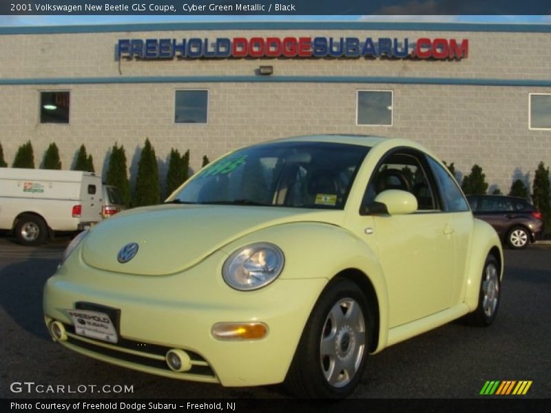 Cyber Green Metallic / Black 2001 Volkswagen New Beetle GLS Coupe