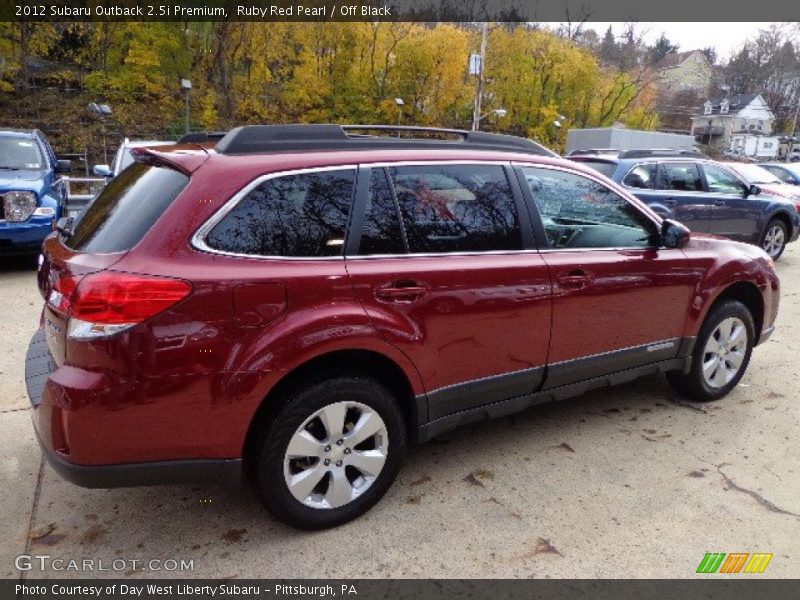 Ruby Red Pearl / Off Black 2012 Subaru Outback 2.5i Premium