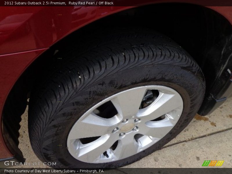 Ruby Red Pearl / Off Black 2012 Subaru Outback 2.5i Premium