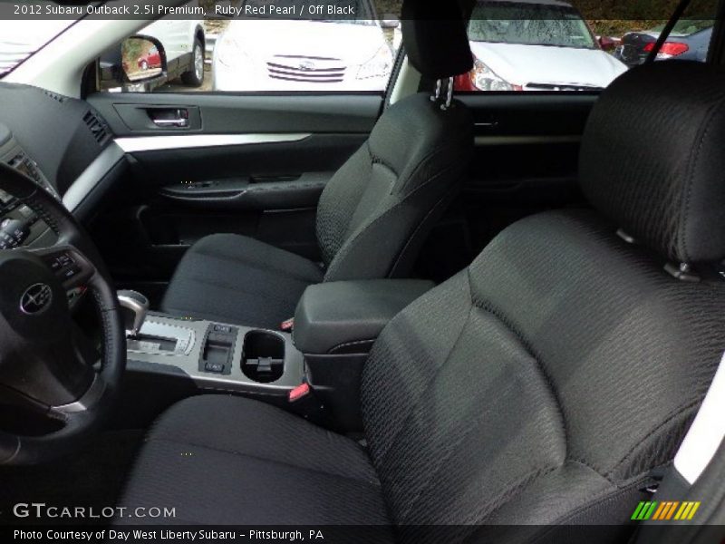 Ruby Red Pearl / Off Black 2012 Subaru Outback 2.5i Premium