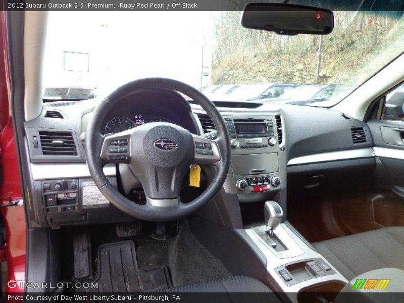 Ruby Red Pearl / Off Black 2012 Subaru Outback 2.5i Premium