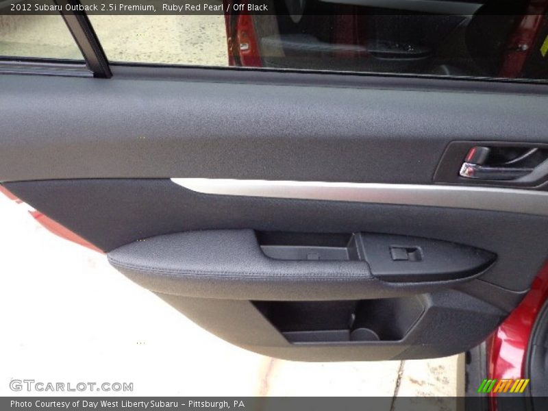 Ruby Red Pearl / Off Black 2012 Subaru Outback 2.5i Premium