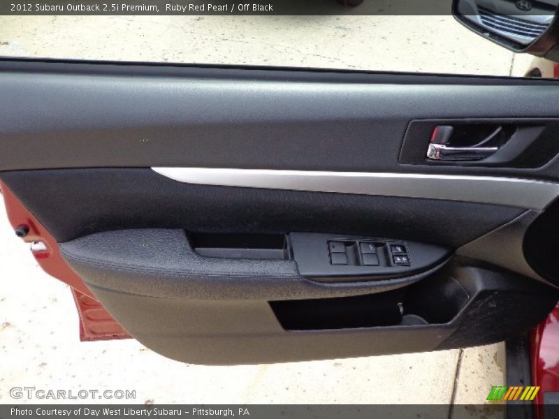 Ruby Red Pearl / Off Black 2012 Subaru Outback 2.5i Premium