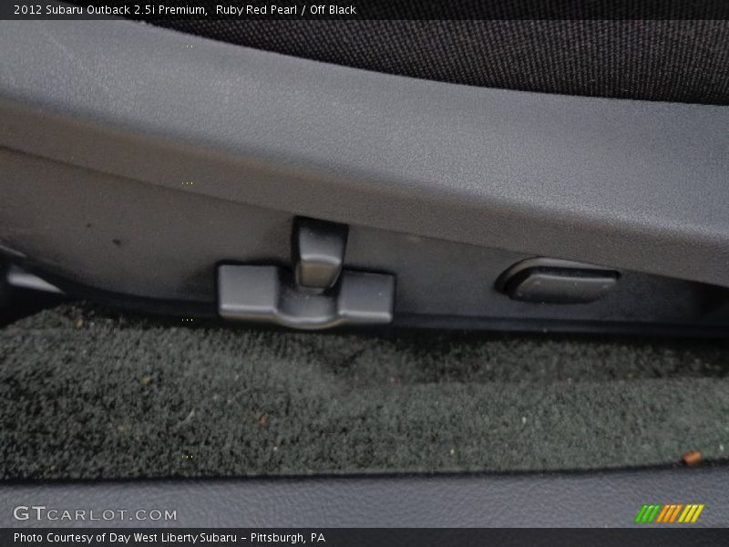 Ruby Red Pearl / Off Black 2012 Subaru Outback 2.5i Premium