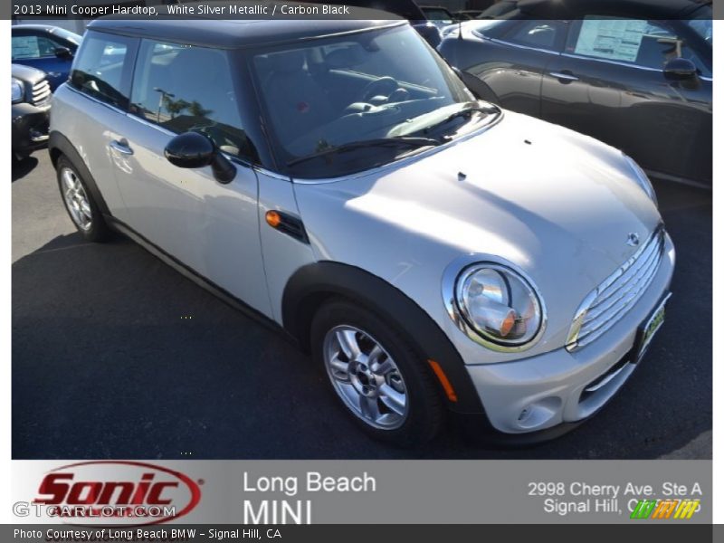 White Silver Metallic / Carbon Black 2013 Mini Cooper Hardtop
