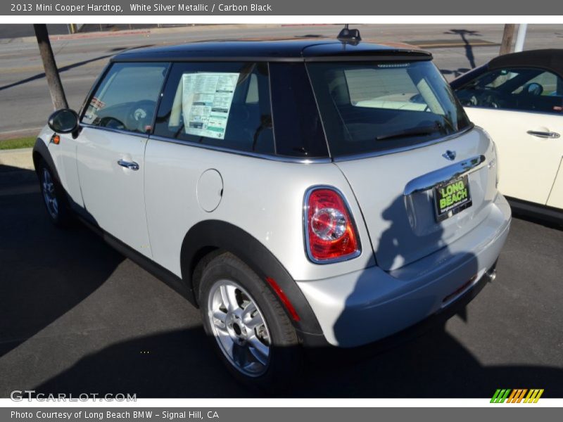 White Silver Metallic / Carbon Black 2013 Mini Cooper Hardtop