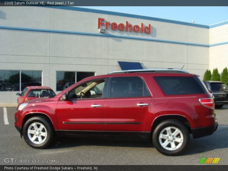 Red Jewel / Tan 2008 Saturn Outlook XE
