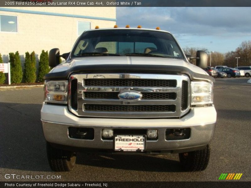 Oxford White / Tan 2005 Ford F250 Super Duty Lariat FX4 Crew Cab 4x4
