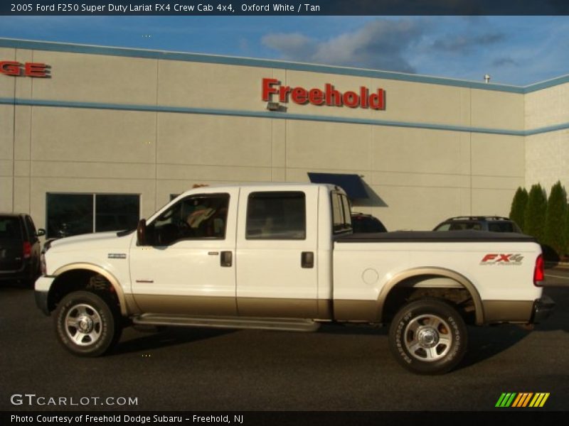 Oxford White / Tan 2005 Ford F250 Super Duty Lariat FX4 Crew Cab 4x4