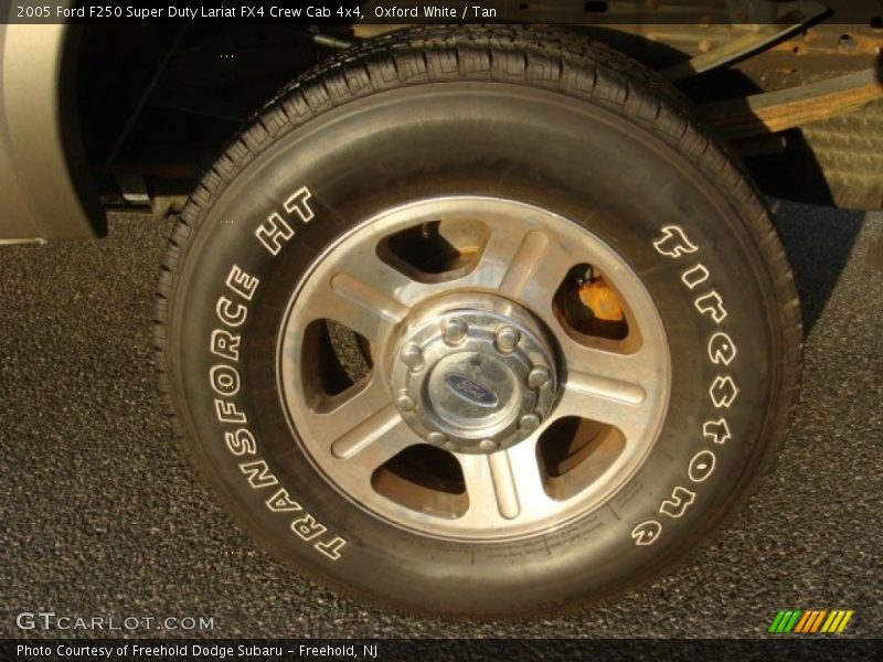 Oxford White / Tan 2005 Ford F250 Super Duty Lariat FX4 Crew Cab 4x4