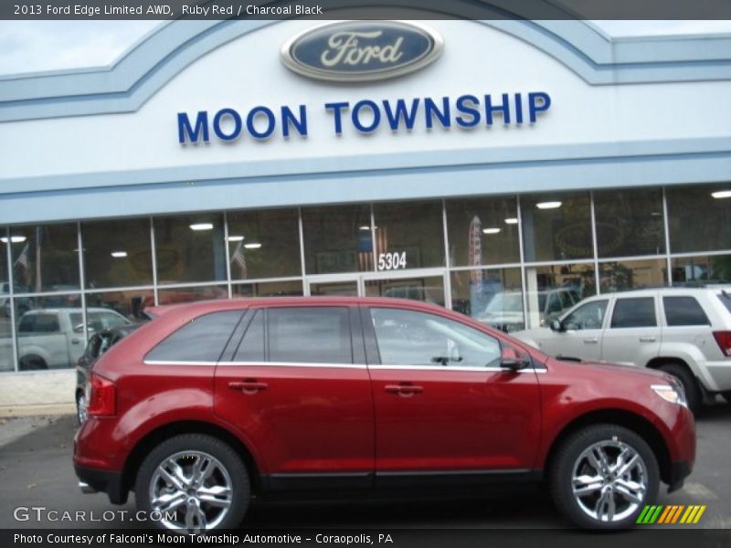 Ruby Red / Charcoal Black 2013 Ford Edge Limited AWD