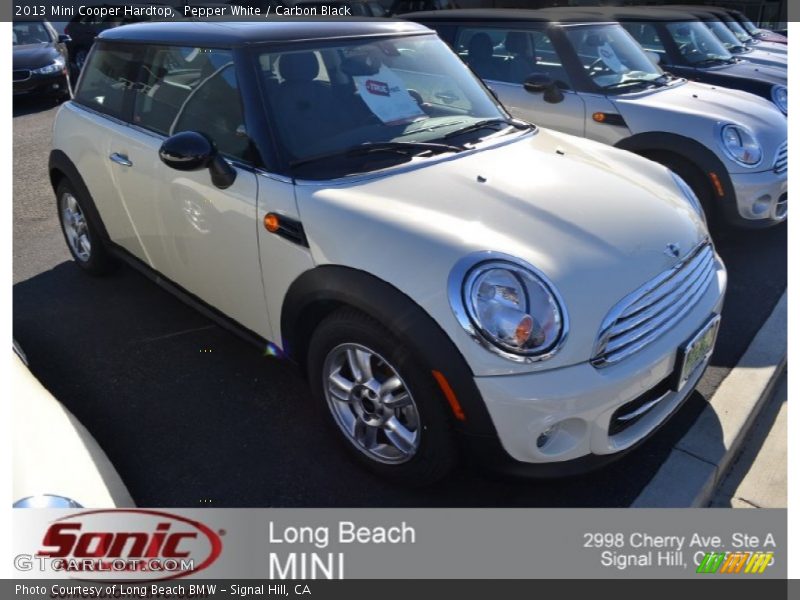 Pepper White / Carbon Black 2013 Mini Cooper Hardtop