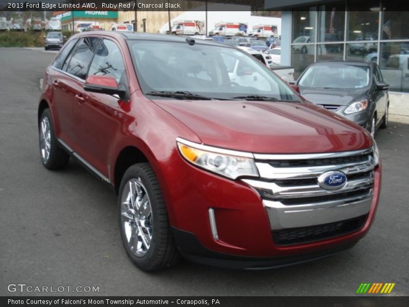 Ruby Red / Charcoal Black 2013 Ford Edge Limited AWD