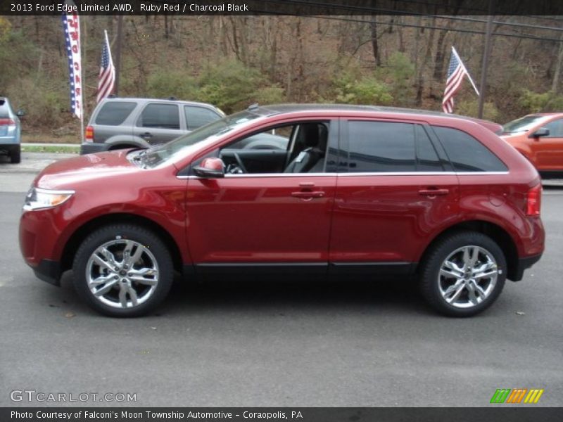 Ruby Red / Charcoal Black 2013 Ford Edge Limited AWD