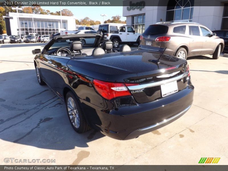 Black / Black 2013 Chrysler 200 Limited Hard Top Convertible