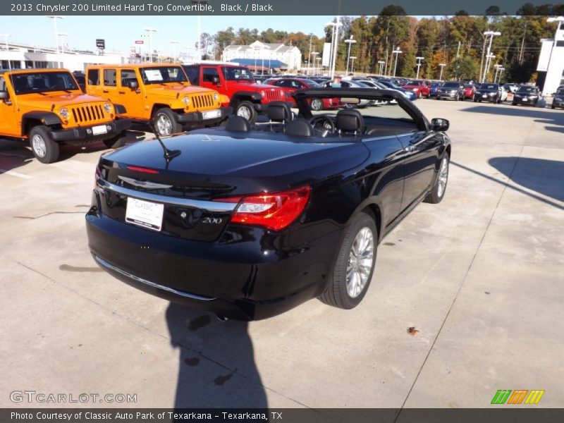 Black / Black 2013 Chrysler 200 Limited Hard Top Convertible