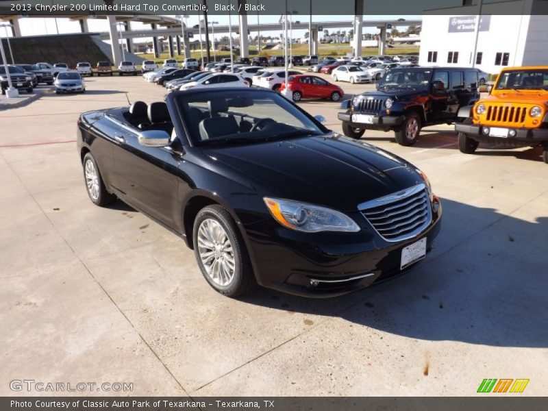 Black / Black 2013 Chrysler 200 Limited Hard Top Convertible