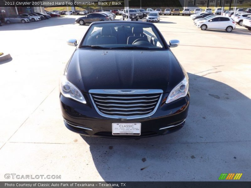 Black / Black 2013 Chrysler 200 Limited Hard Top Convertible