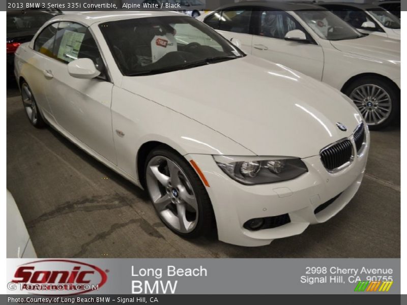 Alpine White / Black 2013 BMW 3 Series 335i Convertible