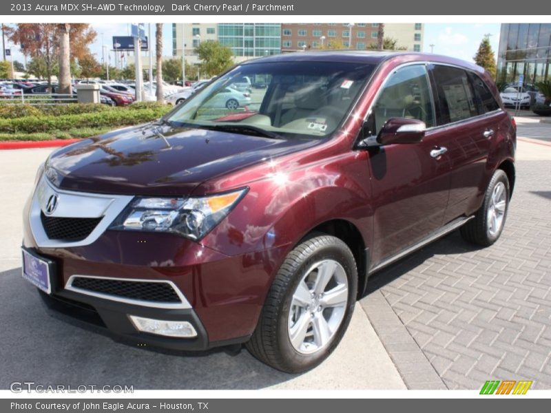 Dark Cherry Pearl / Parchment 2013 Acura MDX SH-AWD Technology