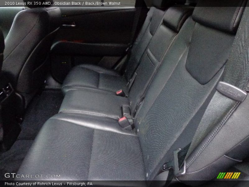 Obsidian Black / Black/Brown Walnut 2010 Lexus RX 350 AWD