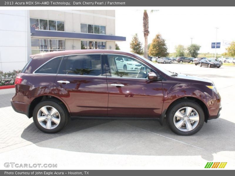 Dark Cherry Pearl / Parchment 2013 Acura MDX SH-AWD Technology