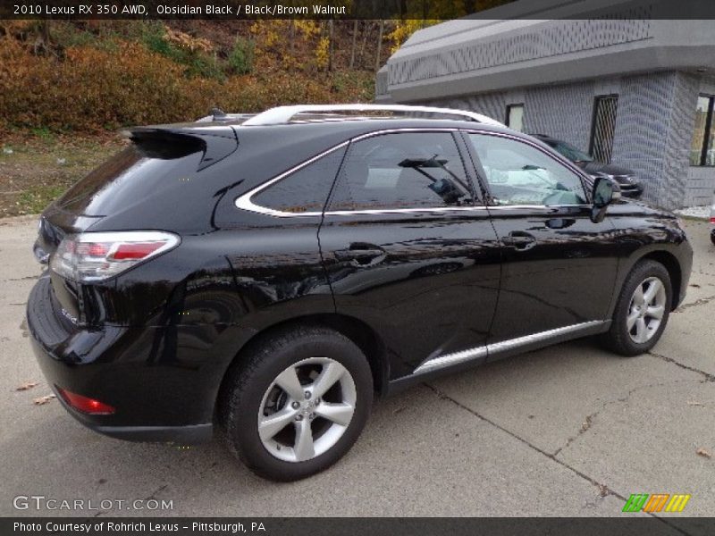 Obsidian Black / Black/Brown Walnut 2010 Lexus RX 350 AWD