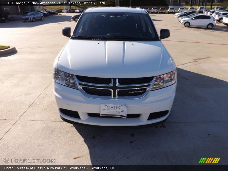 White / Black 2013 Dodge Journey American Value Package