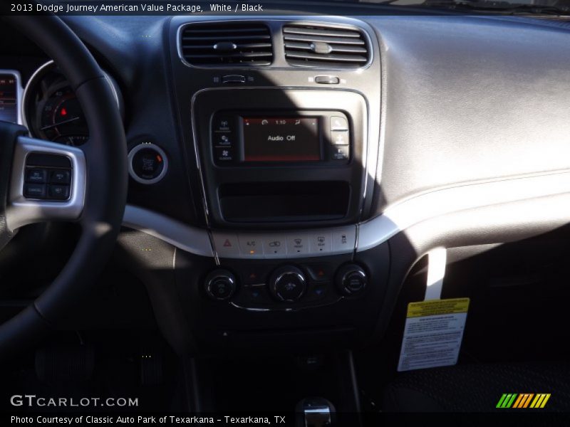 White / Black 2013 Dodge Journey American Value Package