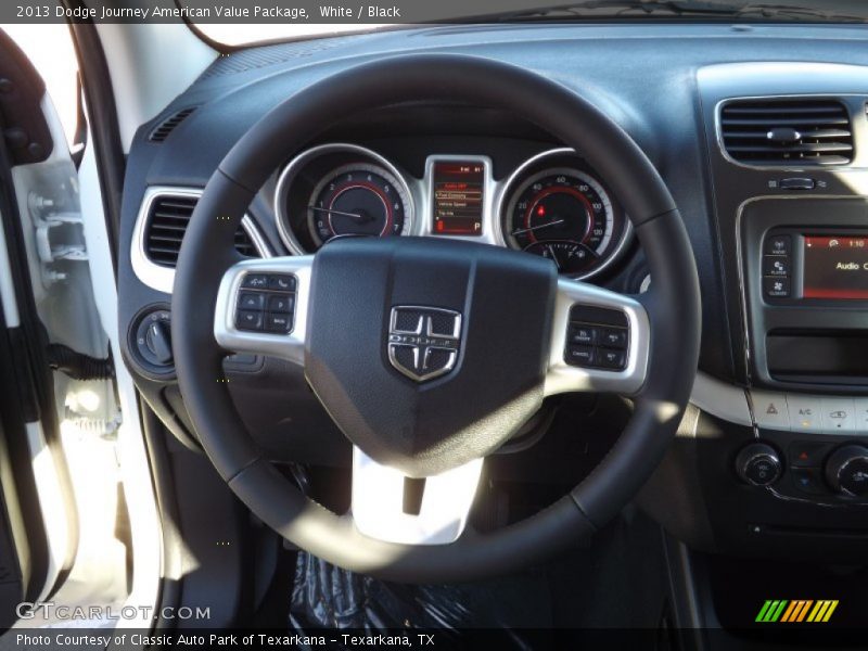 White / Black 2013 Dodge Journey American Value Package