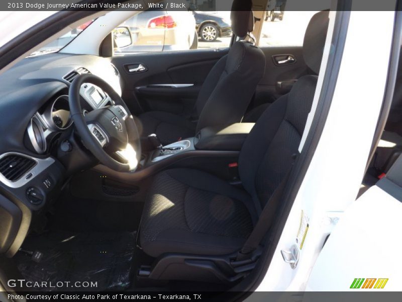 White / Black 2013 Dodge Journey American Value Package