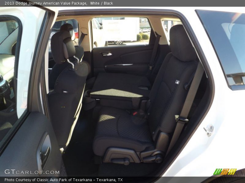 White / Black 2013 Dodge Journey American Value Package