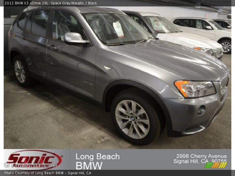 Space Gray Metallic / Black 2013 BMW X3 xDrive 28i