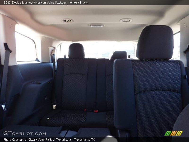 White / Black 2013 Dodge Journey American Value Package