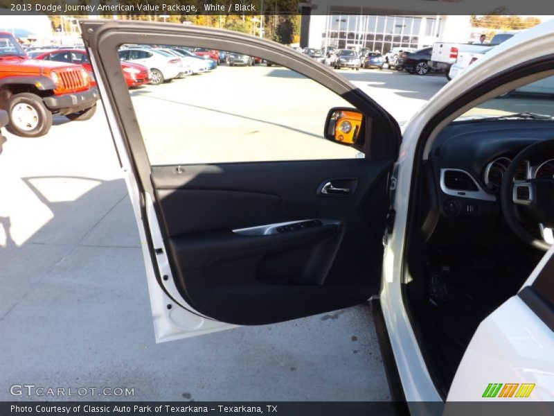 White / Black 2013 Dodge Journey American Value Package