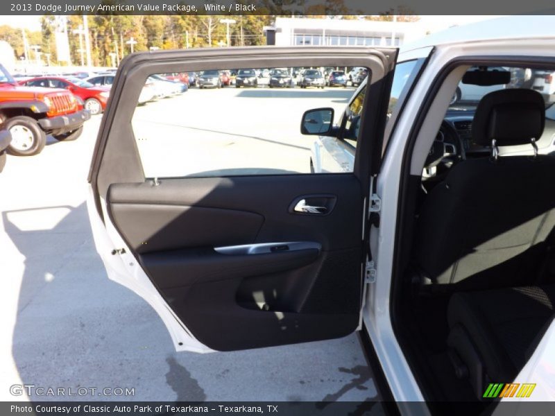 White / Black 2013 Dodge Journey American Value Package