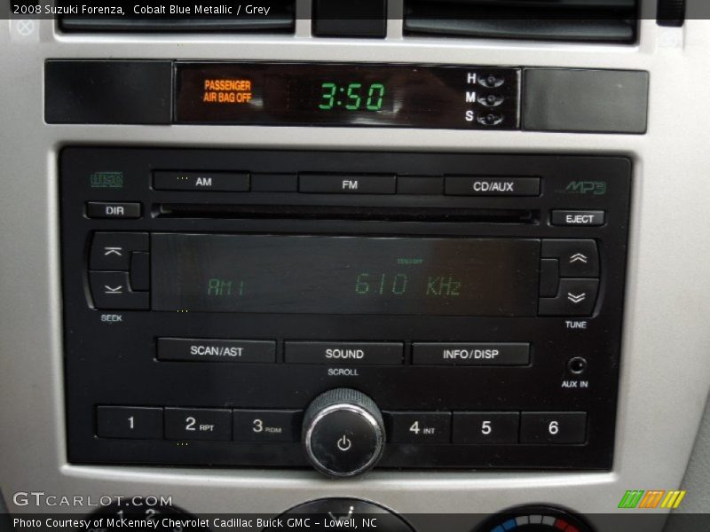 Cobalt Blue Metallic / Grey 2008 Suzuki Forenza